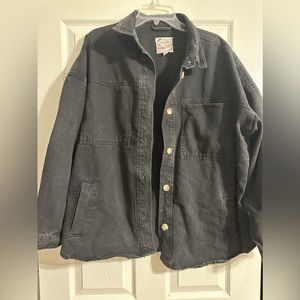 Stoosh vintage denim Black oversized jacket